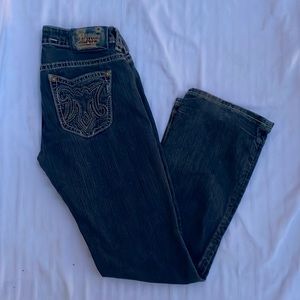 MEK denim jeans size 30x32 mid rise straight leg